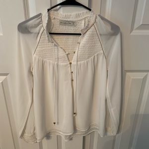 Express white long sleeve shirt